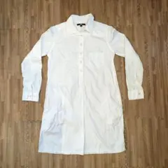 ユニクロ　ホワイト シャツワンピース 長袖