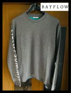 BAYFLOW フリース　スウェット トレーナー　グレー　メンズ4