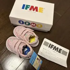 【新品・未使用】IFME スニーカー 13.5cm ピンク 花柄