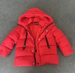 ISPORT 赤 ダウンコート フード付き