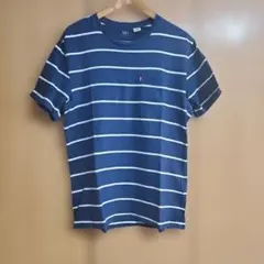 Levi's ネイビー/ホワイトストライプ Tシャツ
