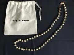 ロングネックレス   パール　90cm