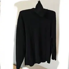GU タートルネックセーター ブラック 黒 L メンズ