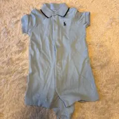 Ralph Lauren ライトブルー 襟付きロンパース