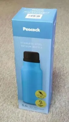 ピーコック 真空断熱ダイレクトボトル 600ml シアンブルー 炭酸飲料対応のサムネイル