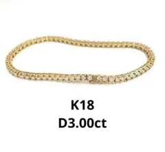ダイヤモンド1.6ct テニスブレスレット 14Kピンクゴールド | Mercari