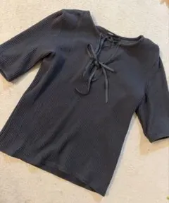 LOEFF コットン リブ リボン Tシャツのサムネイル