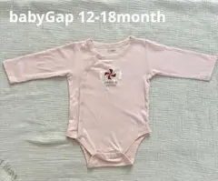 ピンク 長袖ロンパース キャンディ刺繍 babyGap 12-18month