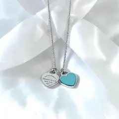 極美品✨ ティファニー ネックレス リターントゥハート ダブル AG925 Tiffany ティファニー リターントゥ ダブルハート ネックレス Ag925