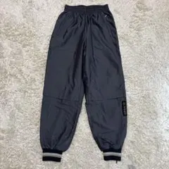 80-90s!アディダス★黒　M?◎テーパードナイロンボトム★