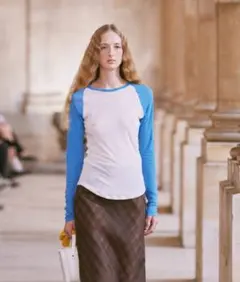 新品 26年ss オーラリー AURALEE ラグランロング Tシャツ サイズ１