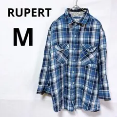 RUPERT ルパート　フランネルシャツ　半袖シャツ　チェック　メンズのサムネイル