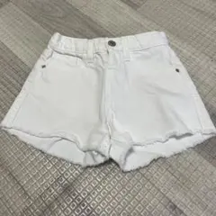 ZARA ザラベビー　ザラキッズ　白デニムパンツ　86 マムフィットバミューダ