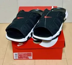 新品 NIKE AIR MORE UPTEMPO SLIDEサンダル 黒27.0