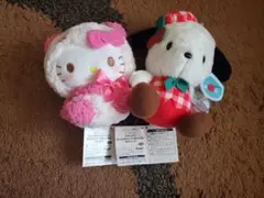 ハローキティ＆ポチャッコ ぬいぐるみセット