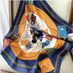 Sー9❤️スカーフ❤️正方形❤️首元華やか❤️大人カラー