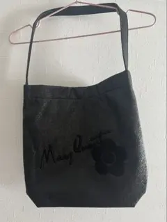 MARY QUANT メタリックワンハンドル　トート　ブラックのサムネイル