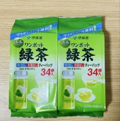 伊藤園 ワンポット 緑茶 ティーバッグ 34袋入 ×2 抹茶入りのサムネイル