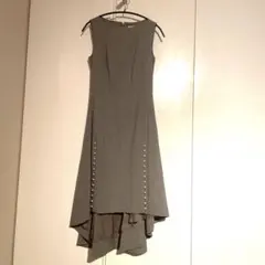 ADEAM ノースリーブ リボン ワンピース 黒 ベージュ ADEAM ノースリーブ リボン ワンピース 黒 ベージュ