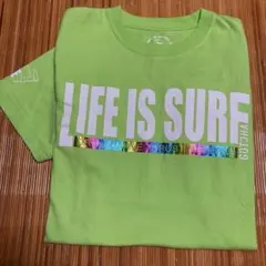 GOTCHA レディースTシャツ ライムグリーン ロゴプリント　Mサイズのサムネイル