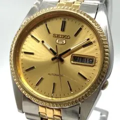 2026年最新】SEIKO 5 文字盤カラー：ゴールド メンズ 自動巻き時計の