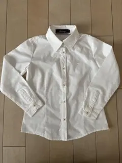 子ども服 長袖シャツ シャツ 長袖 ホワイト120