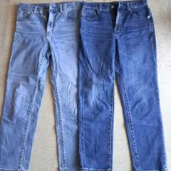 ジーユー スリムテーパードアンクルジーンズ M