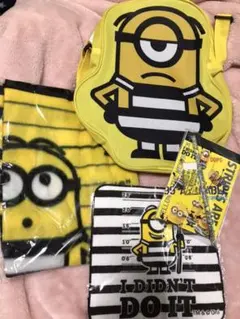 新品・ミニオン・まとめ売り・6点セット・ブランケット&バッグ&ハンカチ&筆記用具