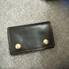 革のカード名刺ケース　ハンドメイド