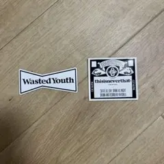 wasted youth × thisisneverthat ステッカー
