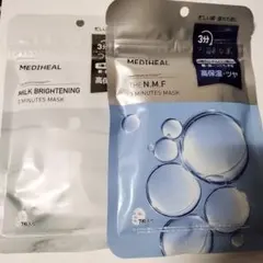 MEDIHEAL メディヒール　MILK&NMFシートマスク 7枚入り 2つ