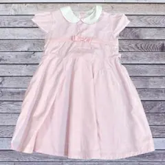 綺麗　ARTLETTER アートレター 白襟付き フレア ワンピース 120