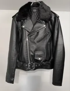 【美品】　HORN WORKS・ダブルライダース・レザージャケット