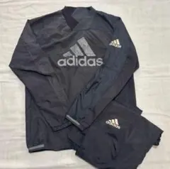 adidas ブラック ピステ・ウィンドブレーカー 上下セットアップ　サイズM