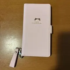 スマホケース　手帳型　マルチ　アンドロイド　リボン　ピンク