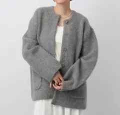 apart by ラクーンコンニットジャケット