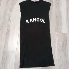 KANGOL KIDS ノースリーブワンピース ブラック