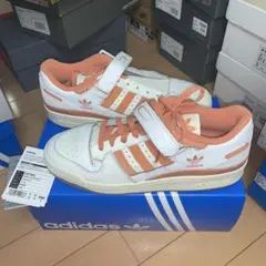 未使用 送料込 adidas FORUM LOW PREMIUM 白/オレンジ