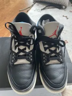 Air Jordan 3 Retro 10.5 ブラック/スポーツブルー - メルカリ