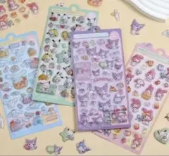 シール4枚セット　ぷっくりシール