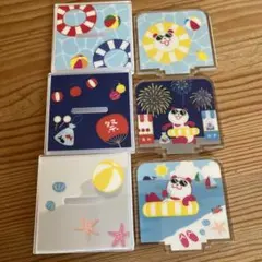 イオン　ナツパンダ　アクリルスタンド　スタンプ　３種３個