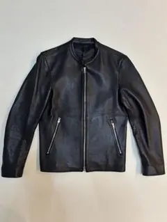 LIDNM 黒 ラムレザーシングルライダース