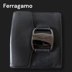 Ferragamo　フェラガモ　レザー　2つ折り財布　ブラックのサムネイル