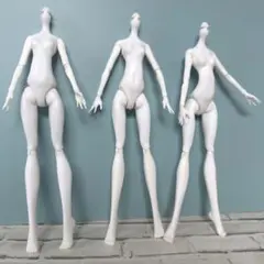 1/6 ドールボディ 3体　白肌　可動ボディ　“今だけ靴1足プレゼント