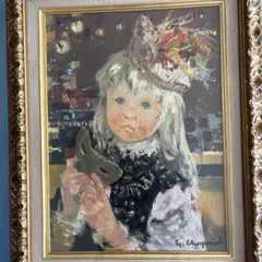 南美穂子　花束が届いたティータイム　原画　油絵 南美穂子 花束が届いたティータイム 原画 油絵 - メルカリ
