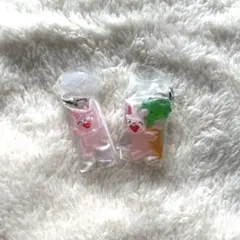 ノンタン　ガチャガチャ　めじるしアクセサリー　うさぎ