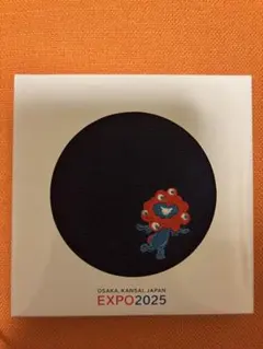 EXPO2025「ミャクミャク」刺繍ハンドタオル ネイビー