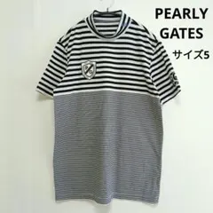 パーリーゲイツPGGカタカナ柄モックネックサイズ5 美品 パーリーゲイツ PGGモックネック サイズ5 - メルカリ