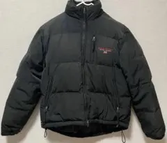 【希少】90s ポロスポーツ ラルフローレン ダウンジャケット 黒 M 刺繍ロゴ