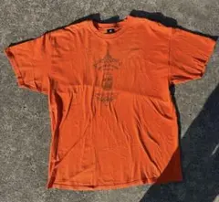 Basically Bach プリント Tシャツ オレンジ 90s - メルカリ